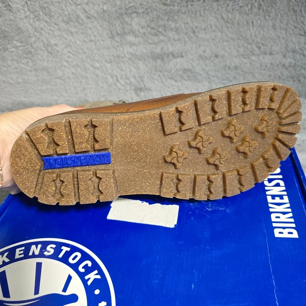 Birkenstock Mens Timmins Leather Wool High Boots Shearling Lined 40 US L9 M7 NIB